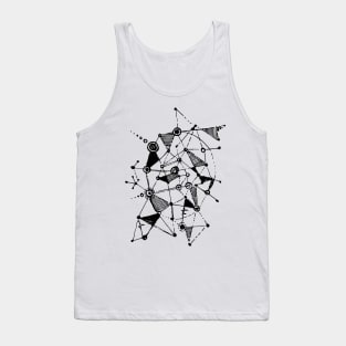 Abstract doodle line Tank Top